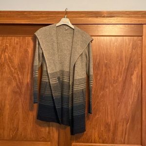 Toad & co lambs wool hoodie sweater jacket